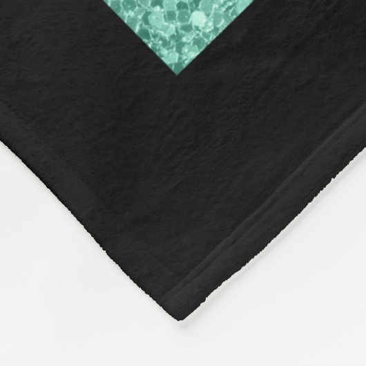 Big Papa Bär Schwarzer Rahmen Text & Polarbär Fleecedecke (Ecke)