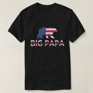 Big Papa Geschenk Vater Tag Neuheit 4. Juli T-Shirt