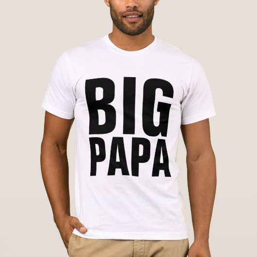 BIG PAPA MÄNNER VATER T - SHIRT (Vorderseite)
