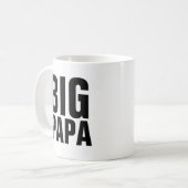 BIG PAPA VATER KAFFEE MUGS KAFFEETASSE (Vorderseite Links)