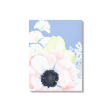 Big Pastel Pink Blume Canvas drucken