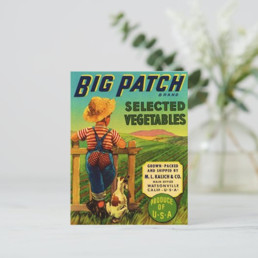 Big Patch Postkarte (Stehend Vorderseite)