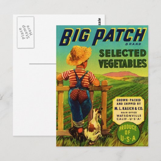 Big Patch Postkarte (Vorne/Hinten)