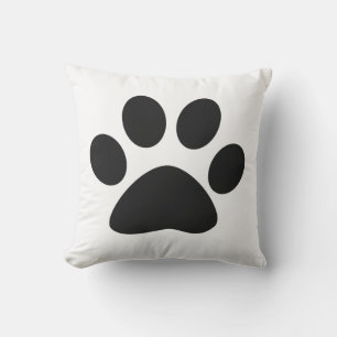 Big Paw Print Niedliche Geschenke Schwarz-weiß Coo Kissen