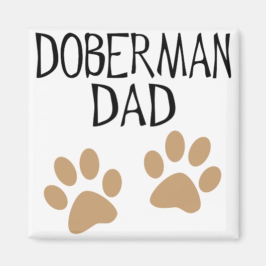 Big Paws Doberman Vater Magnet (Vorne)