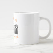 Big Paws Funny Pet Shirt Jumbo-Tasse (Rechts)