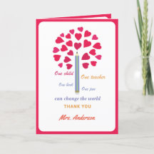 Big Pencil Baum / Lehrer Wertschätzung