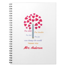 Big Pencil Baum / Lehrer Wertschätzung Notizblock