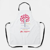 Big Pencil Baum / Lehrer Wertschätzung Schürze (Vorderseite)