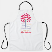 Big Pencil Baum / Lehrer Wertschätzung Schürze (Vorderseite)