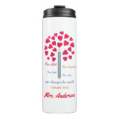 Big Pencil Baum / Lehrer Wertschätzung Thermosbecher (Vorderseite)