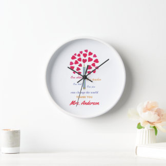 Big Pencil Baum / Lehrer Wertschätzung Uhr