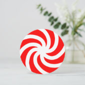 Big Peppermint Candy 5,25 x 5,25 Einladungskreis Einladung (Stehend Vorderseite)