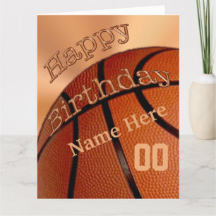 BIG Personalisiert Happy Birthday Basketball Karte