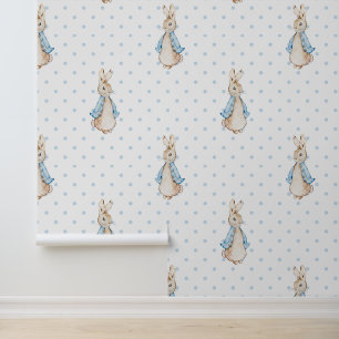 Big Peter der Rabbit Beatrix Potter Polka Dots Tapete