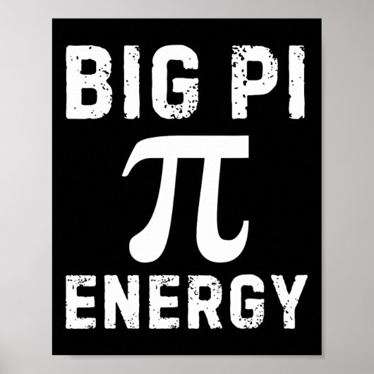 Big Pi Energy Funny Pi Day Math 3.14 Spiral Pi Sym Poster (Vorne)