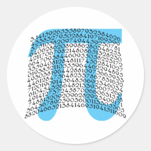 Big-Pi-Produkte Runder Aufkleber