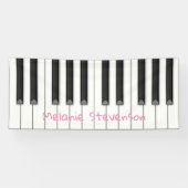 Big Piano Keys Custom (4 Farben) Zimmer oder Party Banner (Horizontal)