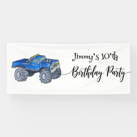 Big pickup truck banner (Horizontal)