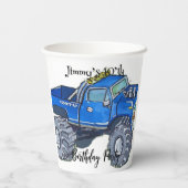 Big pickup truck pappbecher (Rückseite)