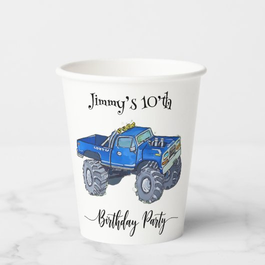 Big pickup truck pappbecher (Vorderseite)