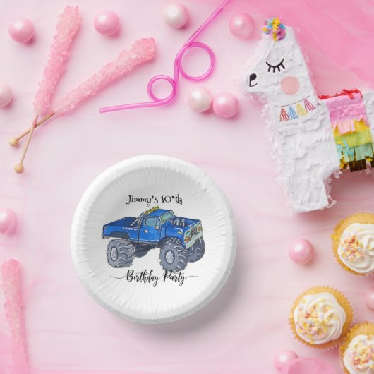 Big pickup truck pappteller (Party)