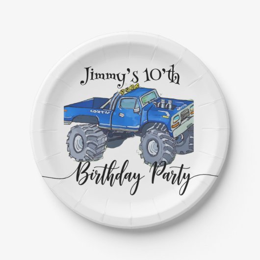 Big pickup truck pappteller (Vorderseite)