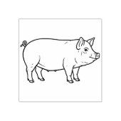 Big Pig Gummistempel (Prägung)