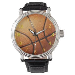 Big Pimply Orange Basketball, Mens Watch Armbanduhr