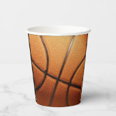 Big Pimply Orange Basketball, Paper Party Cups Pappbecher (Rückseite)