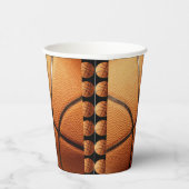 Big Pimply Orange Basketball, Paper Party Cups Pappbecher (Rechts)