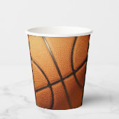 Big Pimply Orange Basketball, Paper Party Cups Pappbecher (Vorderseite)