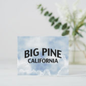 Big Pine California Postkarte (Stehend Vorderseite)