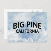 Big Pine California Postkarte (Vorne/Hinten)
