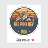 Big Pine Key, Florida Aufkleber (Blatt)