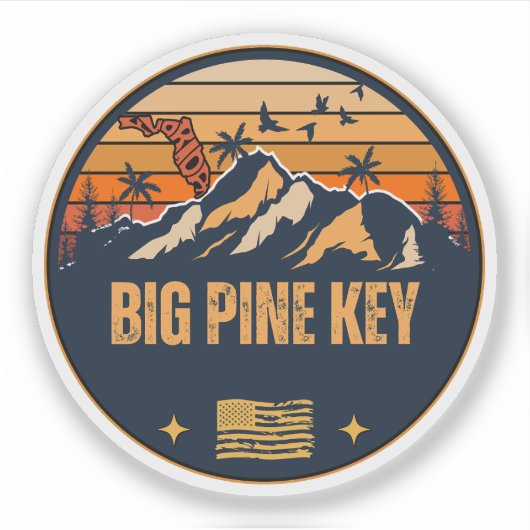 Big Pine Key, Florida Aufkleber (Vorderseite)