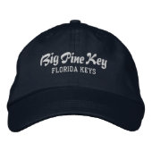 Big Pine Key Florida bestickt Baseballhut Bestickte Baseballkappe (Vorderseite)