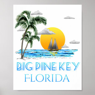 Big Pine Key Florida Keys Segeln Poster
