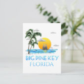 Big Pine Key Florida Keys Segeln Postkarte (Stehend Vorderseite)