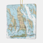 Big Pine Key Florida Nautic Chart Keramikornament (Links)