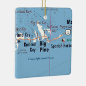 Big Pine Key Map Keramikornament (Rechts)