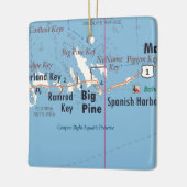 Big Pine Key Map Keramikornament (Links)