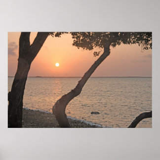 Big Pine Key Sunrise Horizontal Print Poster