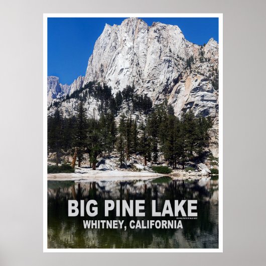 Big Pine Lake Reiseplakat Poster (Vorne)