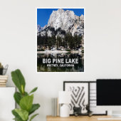 Big Pine Lake Reiseplakat Poster (Heimbüro)