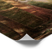 Big Pine Tree Vintag Art Print Poster (Ecke)