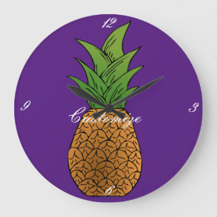 Big Pineapple Thunder_Cove Große Wanduhr