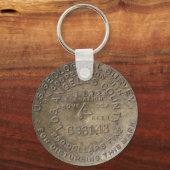 Big Pines-Visitor-Center-Wrightwood-USGS-Benchmark Schlüsselanhänger (Vorderseite)