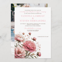 Big Pink Blooms Hochzeit