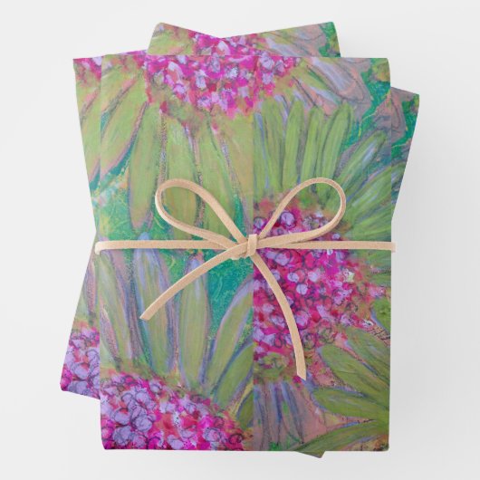 Big Pink-Blume Geschenkpapier Set (Beispiel)